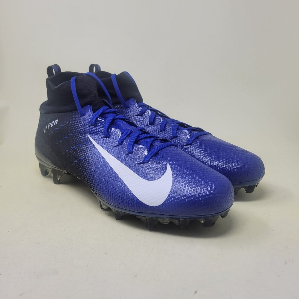 Nike Vapor Untouchable Pro 3 Football Cleats AO3021-009 Blue Black Men's Size 15